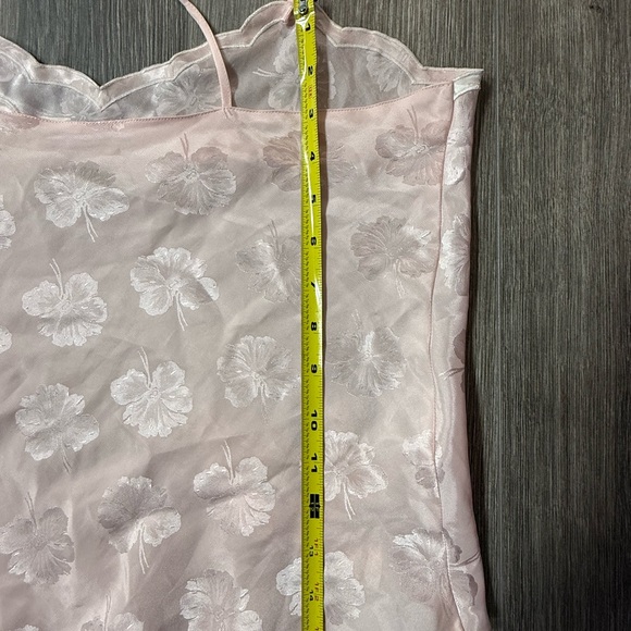 Victoria's Secret Pale Pink Satin Floral Camisole Y2K Fairy Medium - Picture 8 of 9